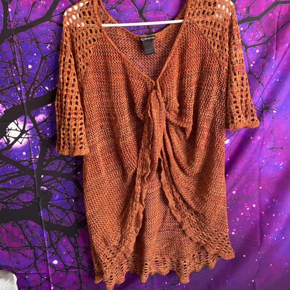 Knitted swimsuit coverup